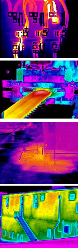 Various infrared images reveal thermal anomalies